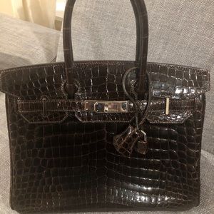Hermes Brikin Crocodile